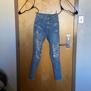 American Egal skinny jeans, highest rise jeggings